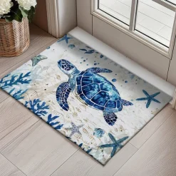 Sea Turtle Doormat Kitchen Mat Floor Mat Non-Slip Area Rug Oil Proof Rug Indoor Outdoor Mat Bedroom Decor Bathroom Mat Entrance Rug