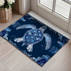 Sea Turtle Doormat Kitchen Mat Floor Mat Non-Slip Area Rug Oil Proof Rug Indoor Outdoor Mat Bedroom Decor Bathroom Mat Entrance Rug