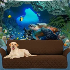 Sea Turtle Hanging Tapestry Wall Art Large Tapestry Mural Decor Photograph Backdrop Blanket Curtain Home Bedroom Living Room Decoration