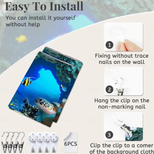 Sea Turtle Hanging Tapestry Wall Art Large Tapestry Mural Decor Photograph Backdrop Blanket Curtain Home Bedroom Living Room Decoration