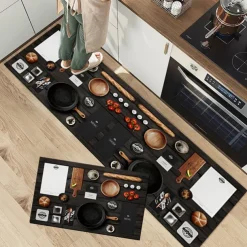 Seasoning Kitchen Mat Non-Slip Oil Proof Rug Indoor Outdoor Mat Bedroom Decor Bathroom Mat Entrance Rug Door Mat
