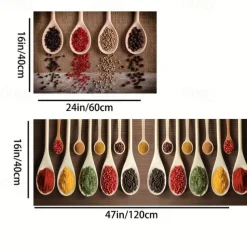 Seasoning Kitchen Mat Non-Slip Oil Proof Rug Indoor Outdoor Mat Bedroom Decor Bathroom Mat Entrance Rug Door Mat