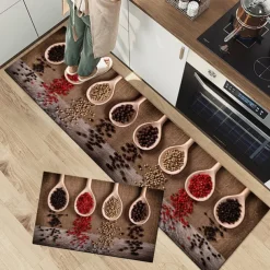 Seasoning Kitchen Mat Non-Slip Oil Proof Rug Indoor Outdoor Mat Bedroom Decor Bathroom Mat Entrance Rug Door Mat