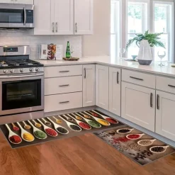 Seasoning Kitchen Mat Non-Slip Oil Proof Rug Indoor Outdoor Mat Bedroom Decor Bathroom Mat Entrance Rug Door Mat