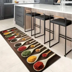 Seasoning Kitchen Mat Non-Slip Oil Proof Rug Indoor Outdoor Mat Bedroom Decor Bathroom Mat Entrance Rug Door Mat