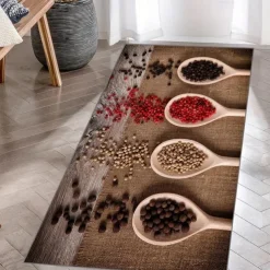 Seasoning Kitchen Mat Non-Slip Oil Proof Rug Indoor Outdoor Mat Bedroom Decor Bathroom Mat Entrance Rug Door Mat