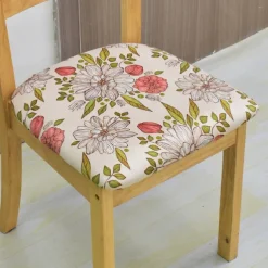Seat Covers for Dining Room Stretch Boho Chair Slipcover Seat Covers Removable Washable Chair Protector Cushion Slipcovers for Dining, Office