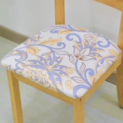Seat Covers for Dining Room Stretch Boho Chair Slipcover Seat Covers Removable Washable Chair Protector Cushion Slipcovers for Dining, Office