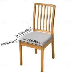 Seat Covers for Dining Room Burgundy Stretch Chair Seat Slipcover Elastic Black Chair Protector For Dinning Party Hotel Wedding Soft Removable Washable