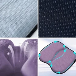 Seat Cushions Office Chair Pad,car Gel Seat Cushion for Back Pain Relief, Long Sitting for Computer Desk, Wheelchair with Non-Slip Cover