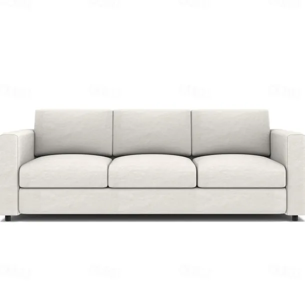 3-Seat Sofa Cover 100% Cotton Solid Color Quilted Slipcovers VIMcover LITB PRIME cover