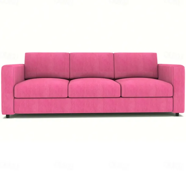 3-Seat Sofa Cover 100% Cotton Solid Color Quilted Slipcovers VIMcover LITB PRIME cover