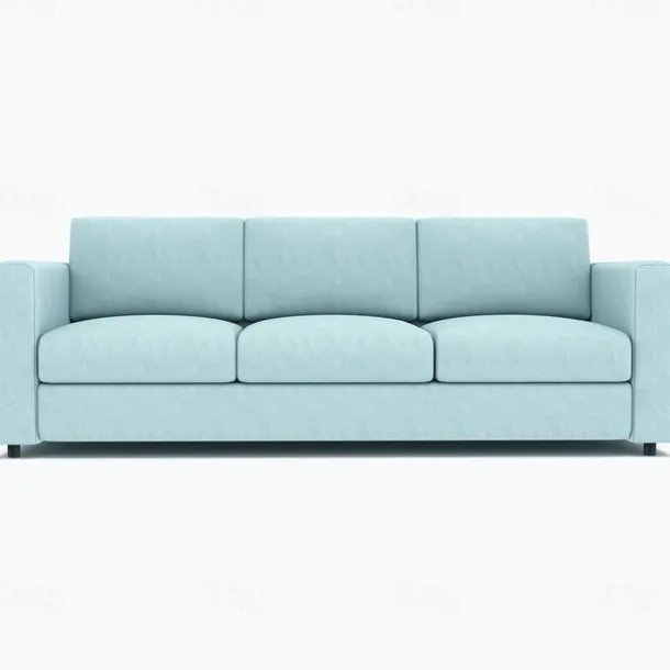 3-Seat Sofa Cover 100% Cotton Solid Color Quilted Slipcovers VIMcover LITB PRIME cover