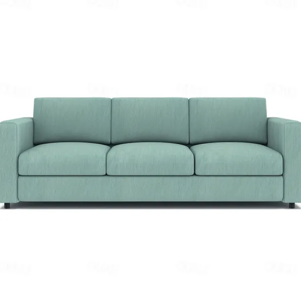 3-Seat Sofa Cover 100% Cotton Solid Color Quilted Slipcovers VIMcover LITB PRIME cover