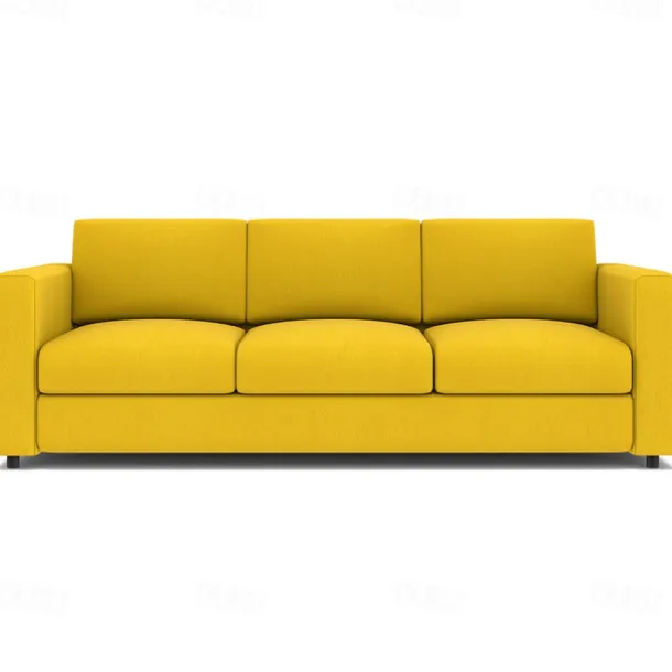 3-Seat Sofa Cover 100% Cotton Solid Color Quilted Slipcovers VIMcover LITB PRIME cover