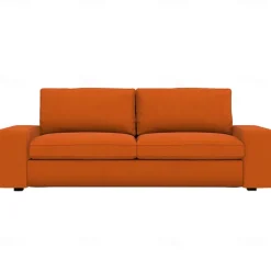 3-seat Sofa Cover Quilted 100% Cotton Slipcovers Solid Color KIVcover LITB PRIME cover