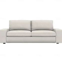 3-seat Sofa Cover Quilted 100% Cotton Slipcovers Solid Color KIVcover LITB PRIME cover