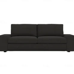 3-seat Sofa Cover Quilted 100% Cotton Slipcovers Solid Color KIVcover LITB PRIME cover