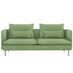 3-Seat Sofa Cover with Fine Linen Armrests Slipcovers Solid Color SODERcover LITB PRIME cover
