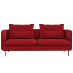 3-Seat Sofa Cover with Fine Linen Armrests Slipcovers Solid Color SODERcover LITB PRIME cover