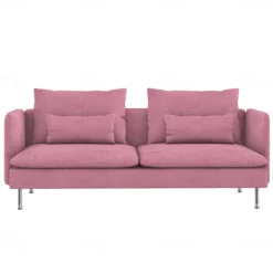 3-Seat Sofa Cover with Fine Linen Armrests Slipcovers Solid Color SODERcover LITB PRIME cover