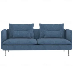 3-Seat Sofa Cover with Fine Linen Armrests Slipcovers Solid Color SODERcover LITB PRIME cover