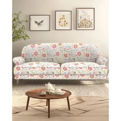 2seater Sofa Cover Floral Quilted 100% Cotton Slipcovers ESSEBODAcover LITB PRIME cover