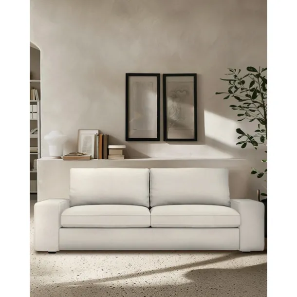 3-Seater Sofa Cover of Solid Color Slipcovers KIVcover LITB PRIME cover