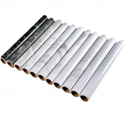 Self Adhesive Marble Wallpaper Waterproof Oil Proof Thickened Matte Surface Kitchen Decoration Refurbished Sticker Furniture Protection Film 3 Meters