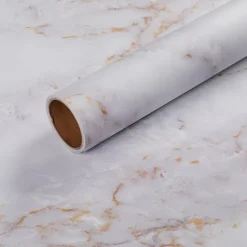 Self Adhesive Marble Wallpaper Waterproof Oil Proof Thickened Matte Surface Kitchen Decoration Refurbished Sticker Furniture Protection Film 3 Meters