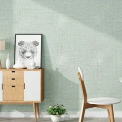 Self Adhesive PVC Waterproof Oil-Proof Burlap Texture Wallpaper Contact Paper Wall Bathroom Kitchen Furniture Renovation Wall Sticker 300*60cm