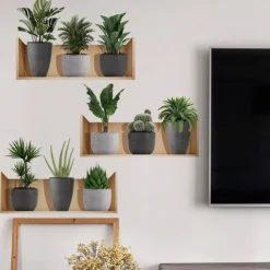 Self-Adhesive 3D Plant Wall Stickers - Waterproof, Dirt-Resistant, Easy Peel-and-Stick Decals for Living Room, Bedroom, Kitchen, and Office - Transform Your Home