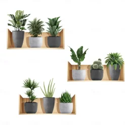 Self-Adhesive 3D Plant Wall Stickers - Waterproof, Dirt-Resistant, Easy Peel-and-Stick Decals for Living Room, Bedroom, Kitchen, and Office - Transform Your Home