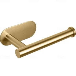 Self-adhesive Toilet Paper Holder Wall Mounted Bathroom 304 Stainless Steel Paper Towel Rack Toilet Multi-Function Toilet Paper Rack Perforated Paper Towel Rack