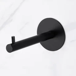 Self-adhesive Toilet Paper Holder SUS304 Stainless Steel Roller Paper Matte Black Storage Rack Tissue Roll Hanger Bathroom Paper Towel Dispenser Office Toilet Paper Holder