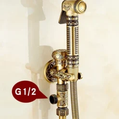 Self-Cleaning Bidet Antique Copper Single Hole Brushed Chrome