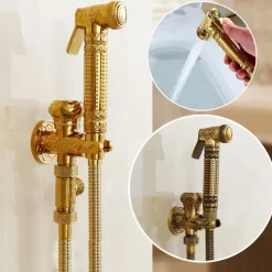 Self-Cleaning Bidet Antique Copper Single Hole Brushed Chrome