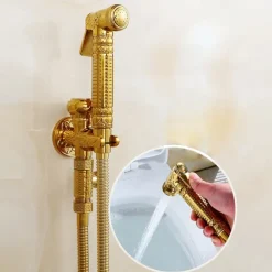 Self-Cleaning Bidet Antique Copper Single Hole Brushed Chrome