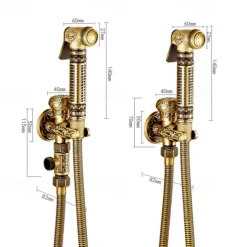 Self-Cleaning Bidet Antique Copper Single Hole Brushed Chrome