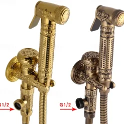 Self-Cleaning Bidet Antique Copper Single Hole Brushed Chrome