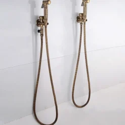 Self-Cleaning Bidet Antique Copper Single Hole Brushed Chrome