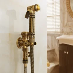 Self-Cleaning Bidet Antique Copper Single Hole Brushed Chrome