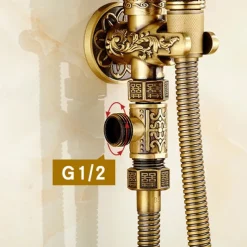 Self-Cleaning Bidet Antique Copper Single Hole Brushed Chrome