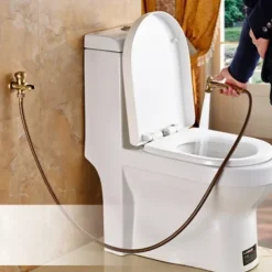 Self-Cleaning Bidet Antique Copper Single Hole Brushed Chrome