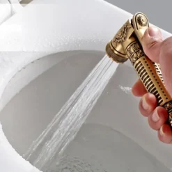 Self-Cleaning Bidet Antique Copper Single Hole Brushed Chrome