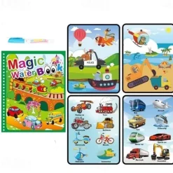 1Set Children Painting Drawing Toys Reusable Coloring Book Magic Water Drawing Book Sensory Early Education Toys For Kids