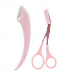 1Set Eyebrow Trimming Knife Eyebrow Face Razor For Women Professional Eyebrow Scissors With Comb Brow Trimmer Scraper Accesso
