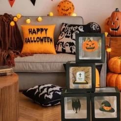 1set Halloween Party Balloon Box Decorations Static Stickers Static Clings for Festive Atmosphere and Memorable Photography