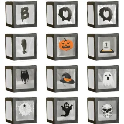 1set Halloween Party Balloon Box Decorations Static Stickers Static Clings for Festive Atmosphere and Memorable Photography