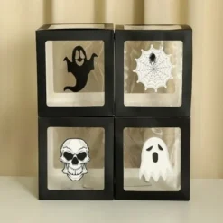 1set Halloween Party Balloon Box Decorations Static Stickers Static Clings for Festive Atmosphere and Memorable Photography